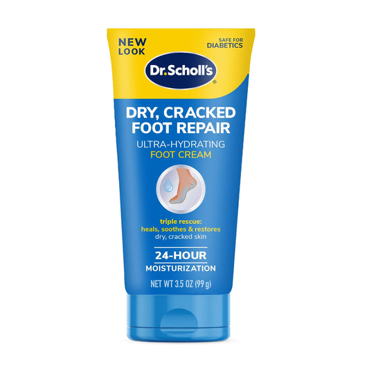 Dr Scholl'S Dry, Cracked Foot Repair Ultra-Hydrating Foot Cream 3.5 Oz, Lotion With 25% Urea For Dry Cracked Feet, Heals And Moi