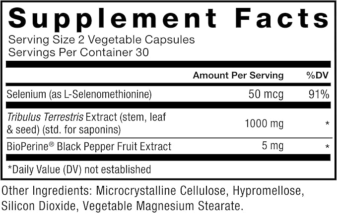 Force Factor Tribulus Terrestris 60ct (pack of 2)