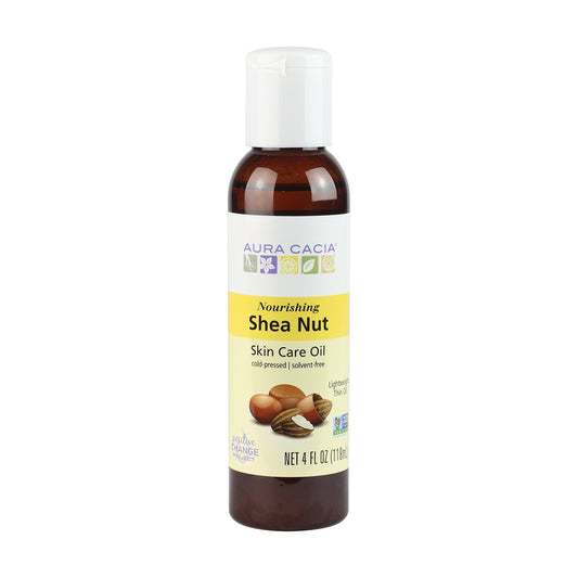 Aura Cacia Nourishing Shea Nut Oil | Multi-Purpose Nourishment Oil | 4 Fl Oz.