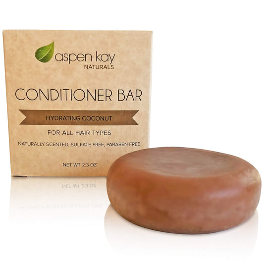 Solid Conditioner Bar, Made With Natural & Organic Ingredients, All Hair Types Including Frizzy Hair, Sulfate-Free, Cruelty-Free