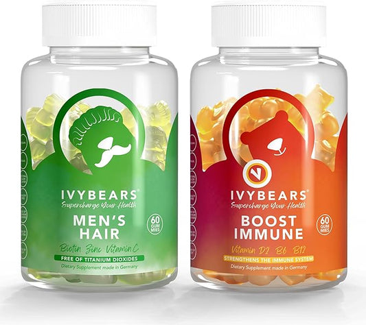 Men’s Hair Vitamins and Boost Immune Gummies - 60 Count