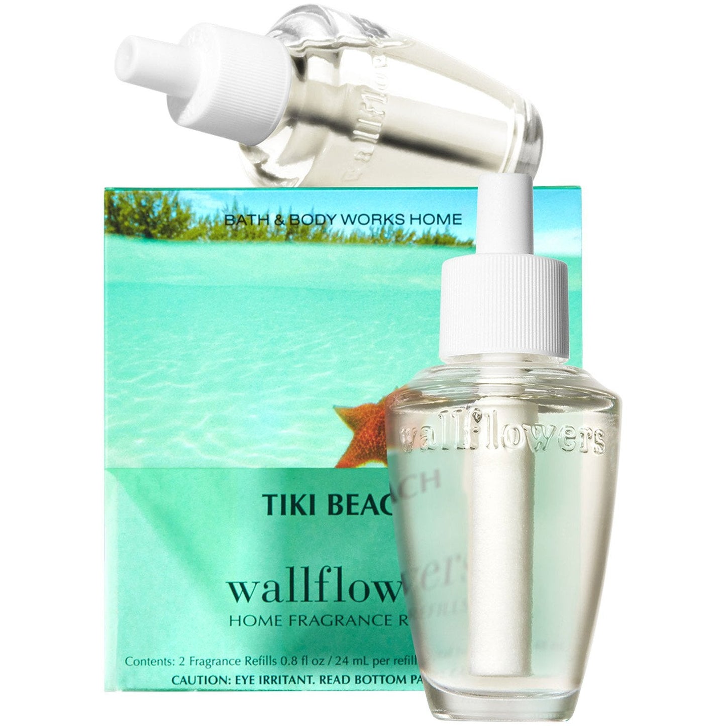 Bath And Body Works New Look! Tiki Beach Wallflowers 2-Pack Refills