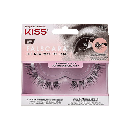 KISS Falscara DIY Eyelash Extension Volumizing Wisps - Featherlight Synthetic Reusable Artificial Eyelashes Pack of 10 Mini Lash