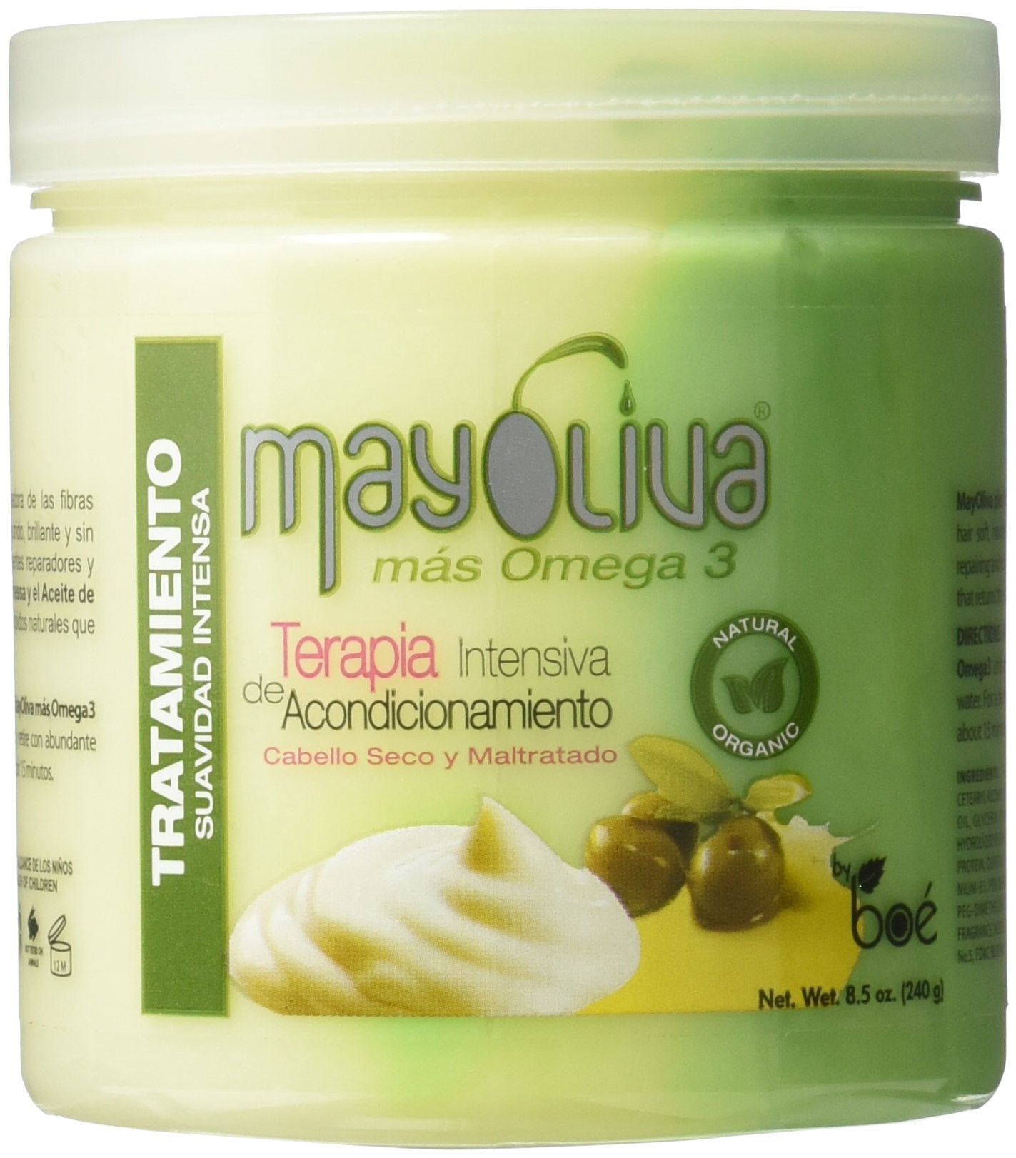 Boe Mayoliva Intensive Conditioning Therapy For Dry & Damaged Hair, 8.5 Oz, 8.5 Ounces