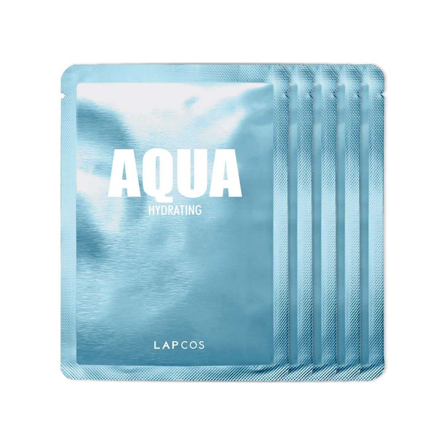 Lapcos Aqua Sheet Mask, Hydrating Daily Face Mask With Seawater And Plankton Extract To Nourish Skin, Korean Beauty Favorite, 5-