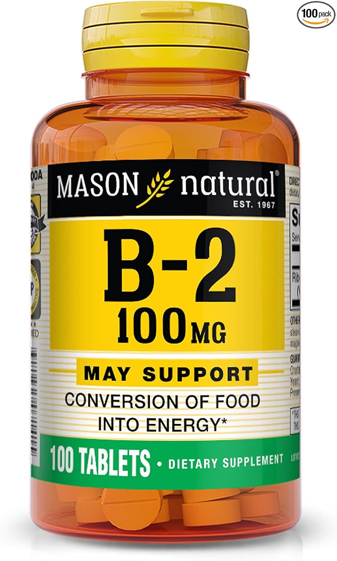 MASON NATURAL VITAMIN B-2 100mg 100 TABS