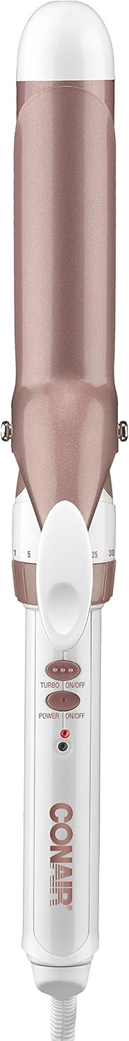 Conair Double Ceramic 1.5-Inch Curling Iron | Soft Waves for Medium/Long Hair