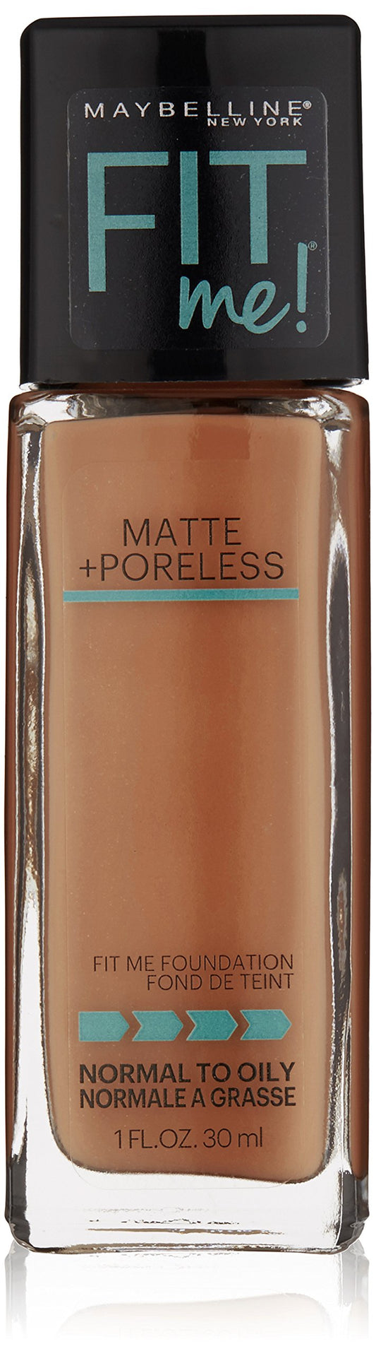 Maybelline New York Fit Me Matte Plus Pore Less Foundation, Latte, 1 Fluid Ounce