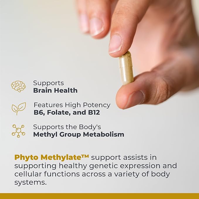 Premier Research Labs Phyto Methylate - B Vitamin Supplement - Supports Methylation, Detox, Brain & Heart Health - 5-MTHF & P5P - 60 Plant-Source Capsules