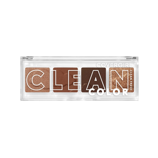 Covergirl Clean Fresh Clean Color Eyeshadow - Eyeshadow, Eyeshadow Palette, Shimmer Eyeshadow, Vegan Formula - Golden Toffee, 4G