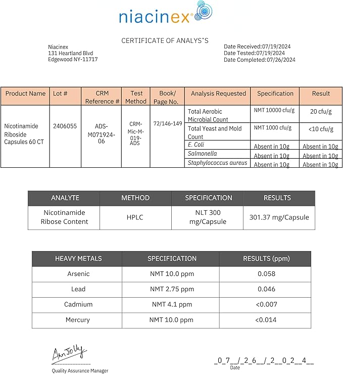 Nicotinamide Riboside 600mg NAD+ Precursor Supplement, 60 Capsules for Healthy Aging, Energy Metabolism, Cellular Health (60 Count (Pack of 4))