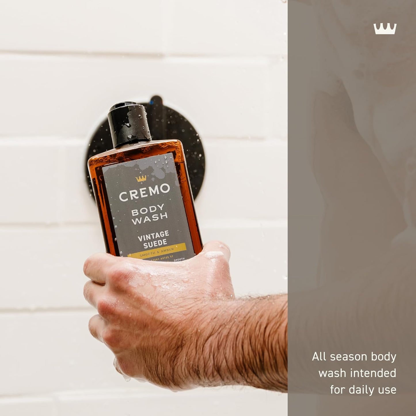 Cremo Body Wash for Men | Vintage Suede & White Moss | 16 Fl Oz