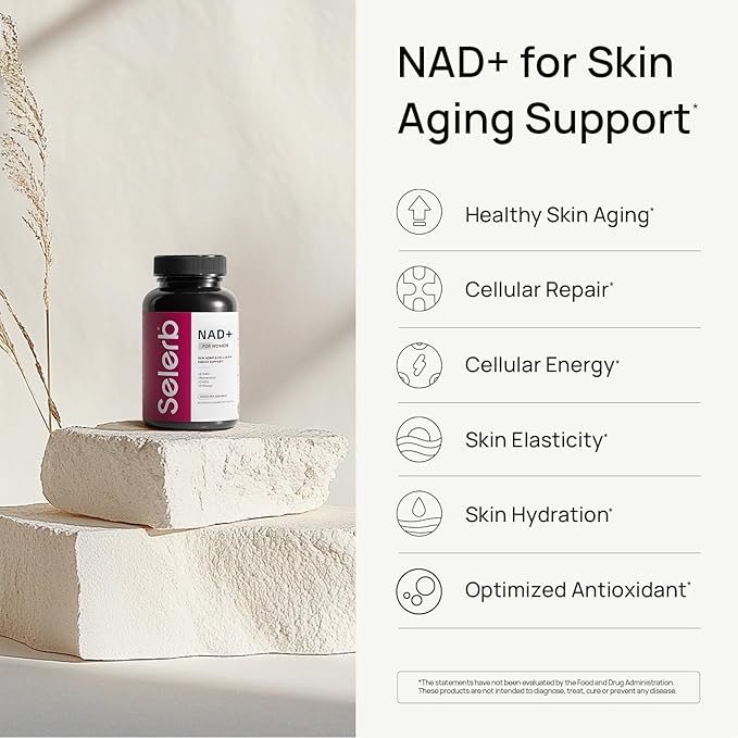 NAD+ Supplement for Women - NMN Alternative with β-NAD+, Trans-Resveratrol, CoQ10, D-Ribose - Promotes Cellular Renewal, Energy, and Radiant Skin Health - 90 Capsules