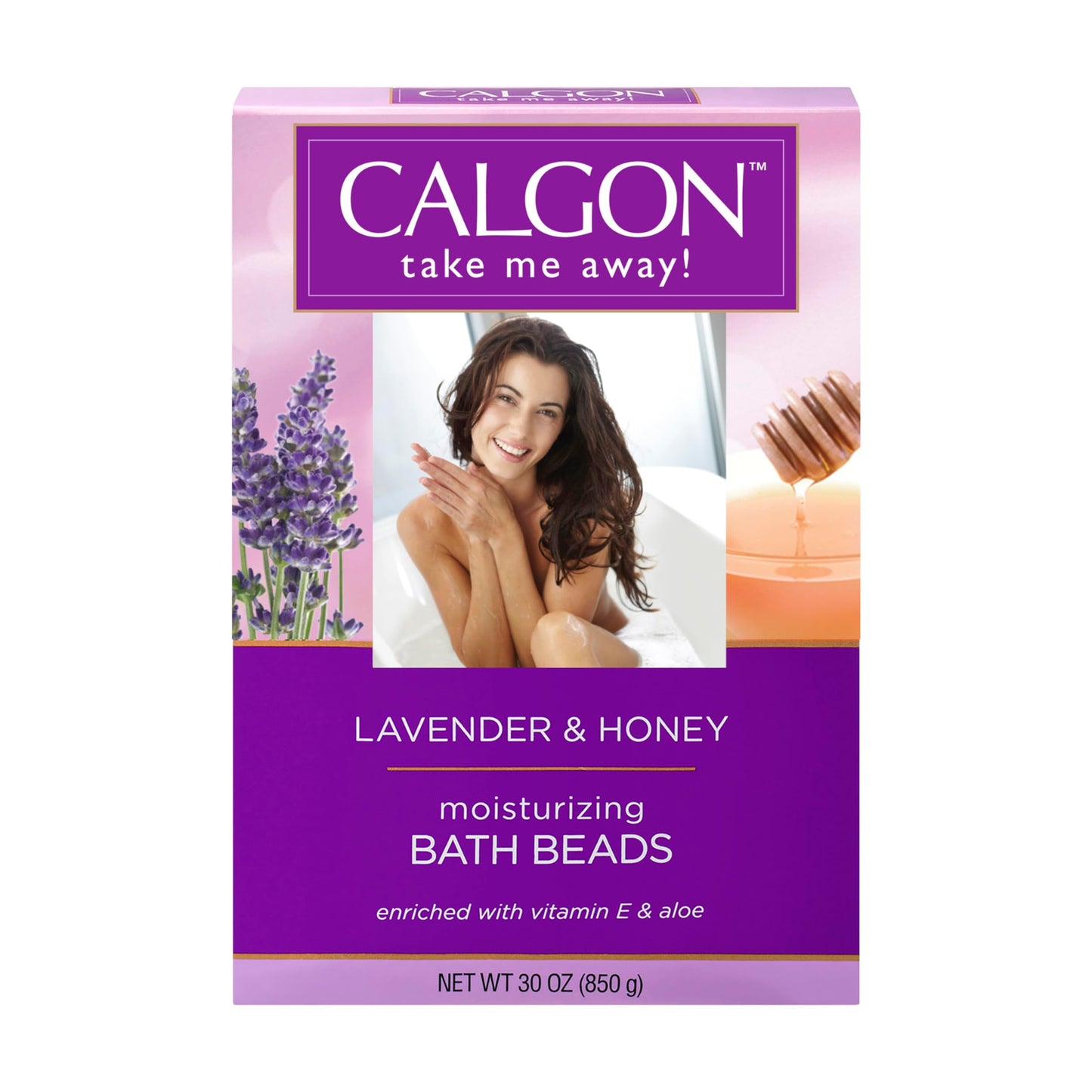 Parfums De Coeur Calgon Ultra-Moisturizing Bath Beads Lavender And Honey, 30 Oz