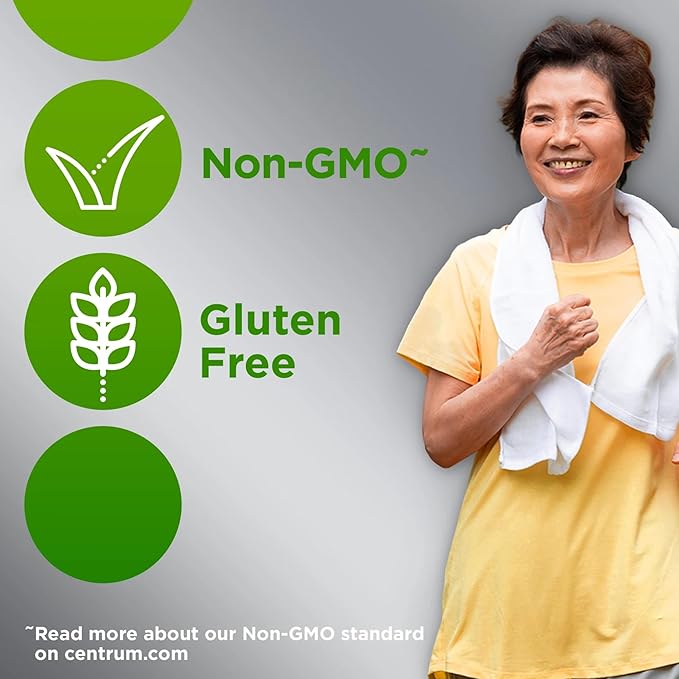 Centrum Silver Adults 50 Plus Vitamins, Multivitamin Supplement, for Men and Women, 125 Count (Pack of 1)