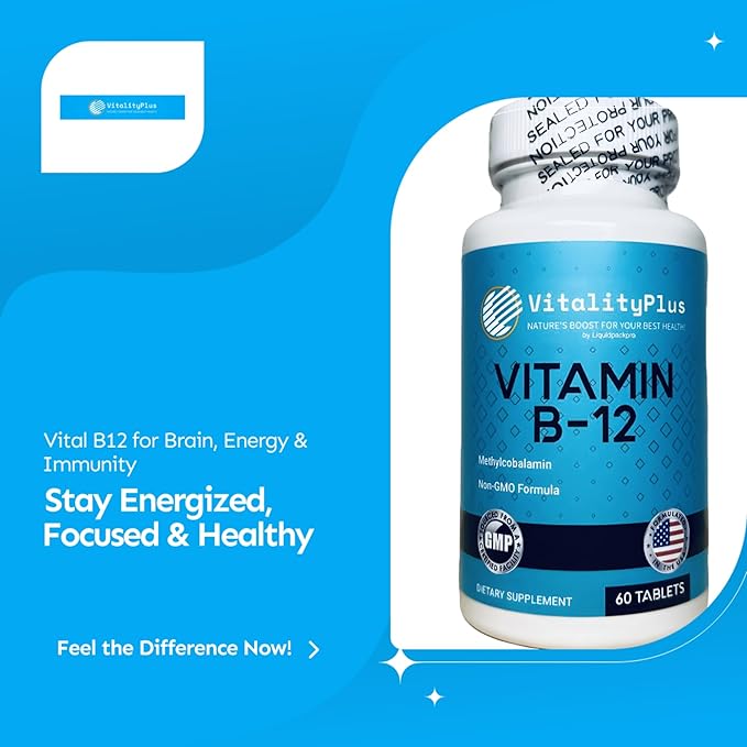 LIQUIDPACKPRO Vitamin B12 5000 mcg + Super B-100 Complex | High-Potency B Complex & Methylcobalamin B12 for Energy, Metabolism & Nervous System Support | Made in USA, Vegan, Non-GMO