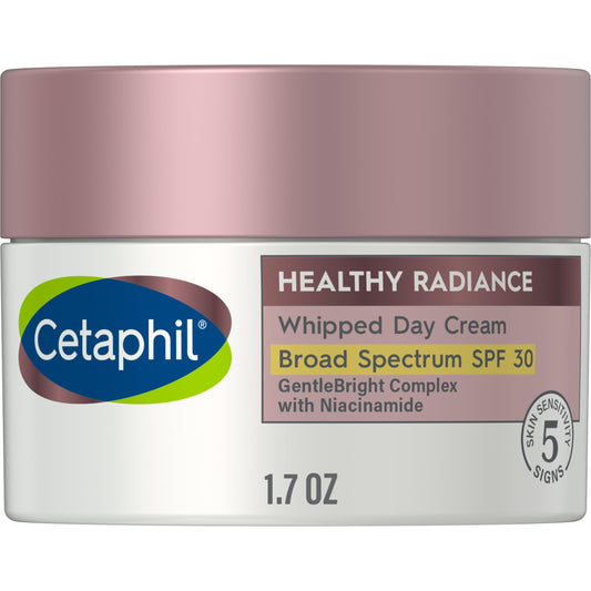 Cetaphil Face Day Cream, Healthy Radiance Whipped Day Cream W/Spf 30, Visibly Reduces Look Of Dark Spots, Brightening Lotion, De