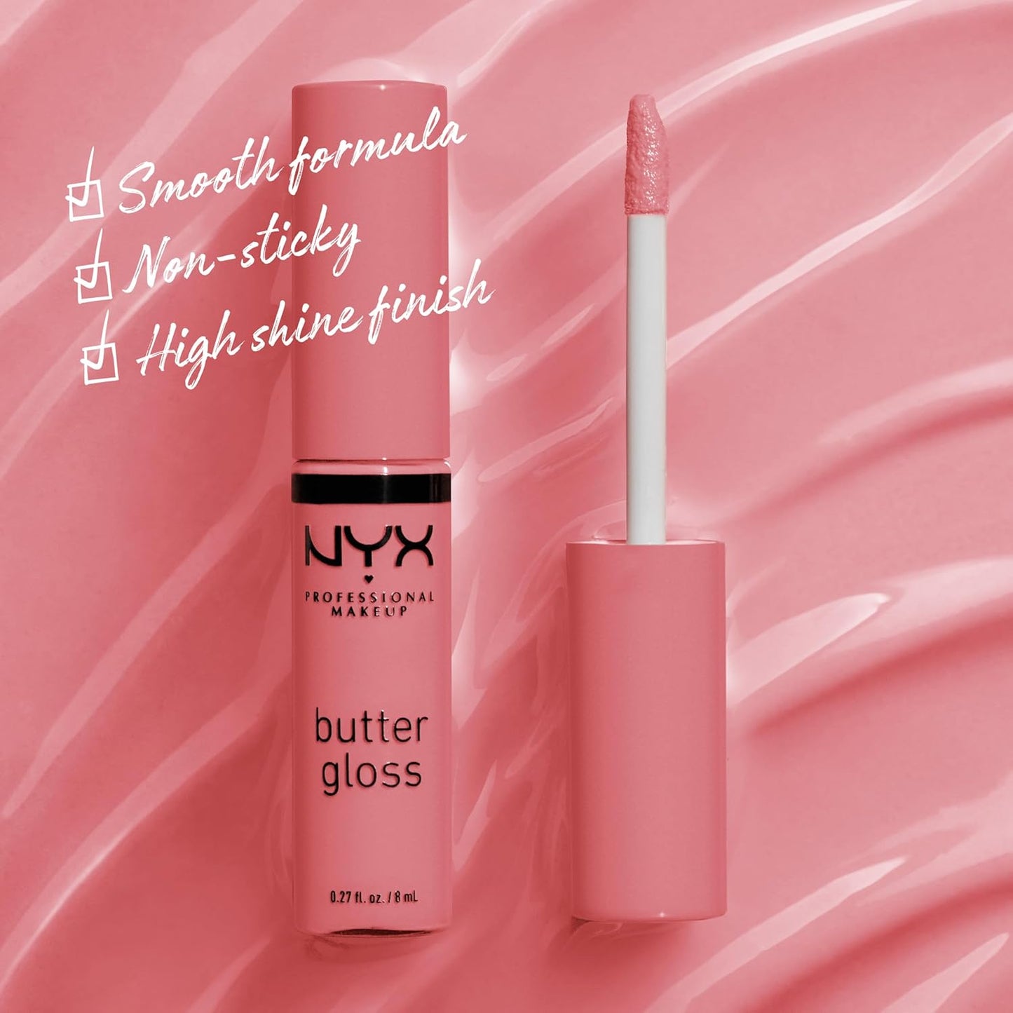 NYX Butter Gloss | Non-Sticky Lip Gloss in Tiramisu - Brown Shade