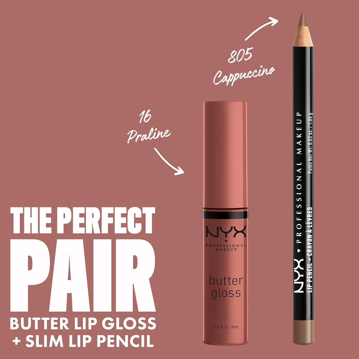 NYX Butter Gloss | Non-Sticky Deep Nude Lip Gloss for All-Day Shine