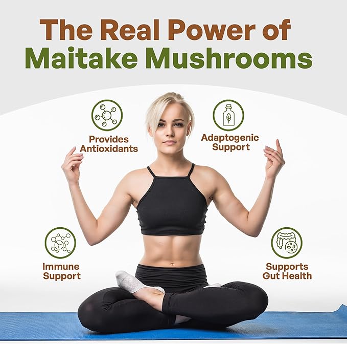Maitake Mushroom Extract Powder 8 oz | 10:1 Extract Strength | Mushroom Supplement 30% Polysaccharides | Maitake Powder King of Mushrooms
