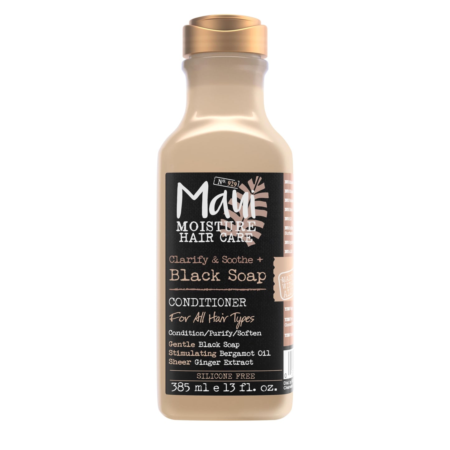 Maui Moisture Clarify & Soothe + Black Soap Conditioner, Hydrating, 13 fl oz