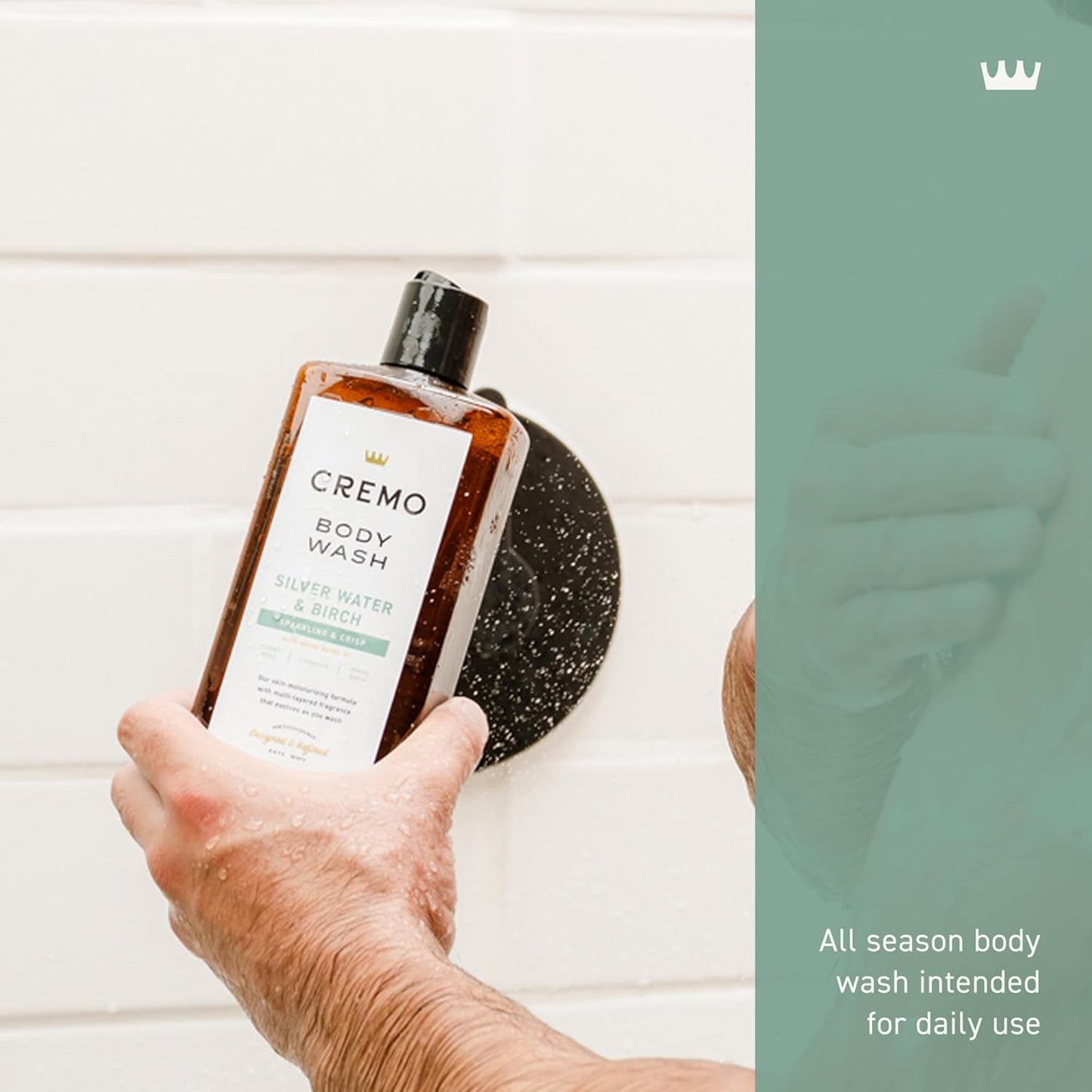 Revitalizing Cremo Body Wash for Men | Glacier-Fed & White Birch | 16 Fl Oz
