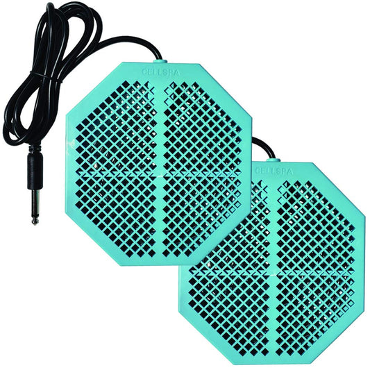 Cell Spa 2 Pack Cs-900 Twice Powerful 6.5'' X 5.5'' Ion Detox Foot Bath Arrays Flat Dual Coil Stainless Steel Aqua Ionic Cleanse