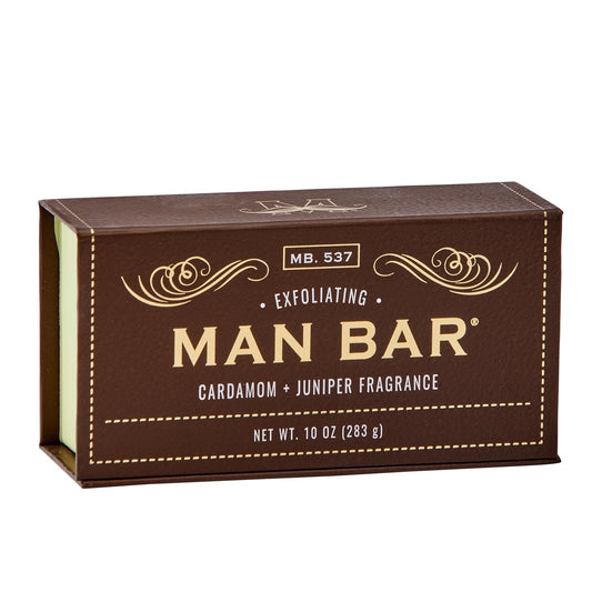 San Francisco Soap Company Peppered Cardamom and Juniper Man Bar - EXFOLIATING - No Harmful Chemicals - Good for All Skin Types