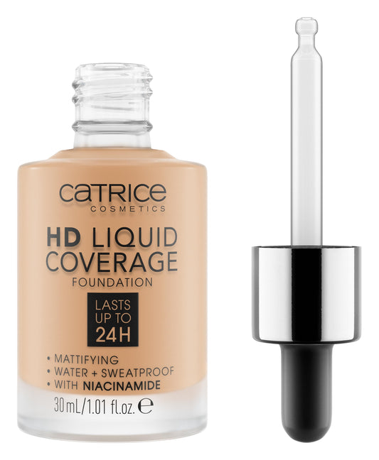 Catrice | Hd Liquid Coverage Foundation | High & Natural Coverage | Vegan & Cruelty Free (042 | Sandy Rose)
