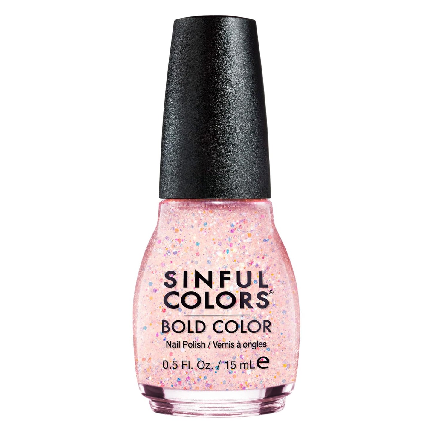 Sinfulcolors Bari Revlon 6407-99 .5 Oz Pink Glitter Professional Nail Polish