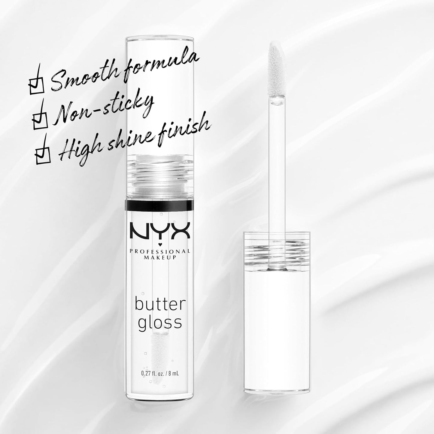 NYX Butter Gloss | Non-Sticky Clear Lip Gloss for All Skin Tones