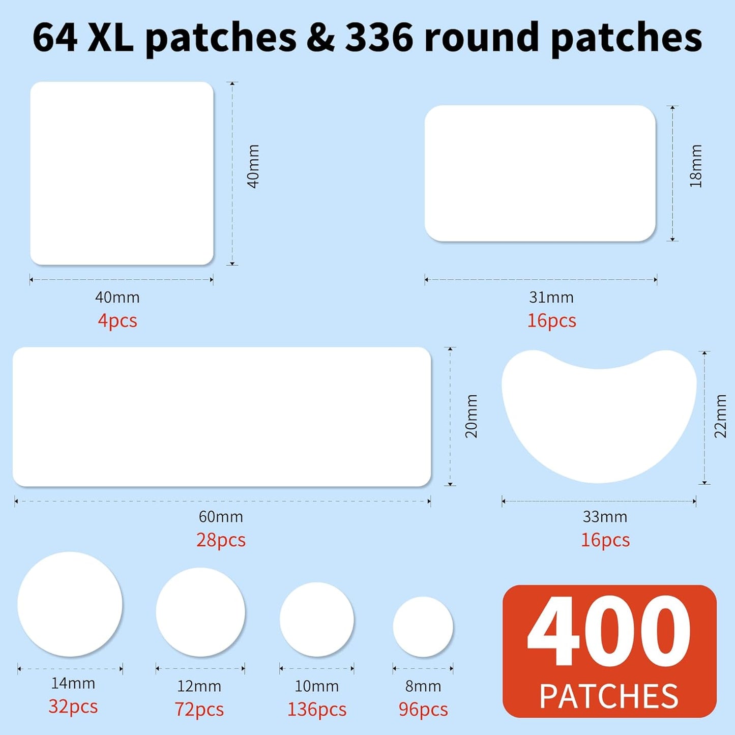 Hydrocolloid Pimple Patches | 510 Count Acne Spot Stickers with Salicylic Acid & Tea Tree Oil