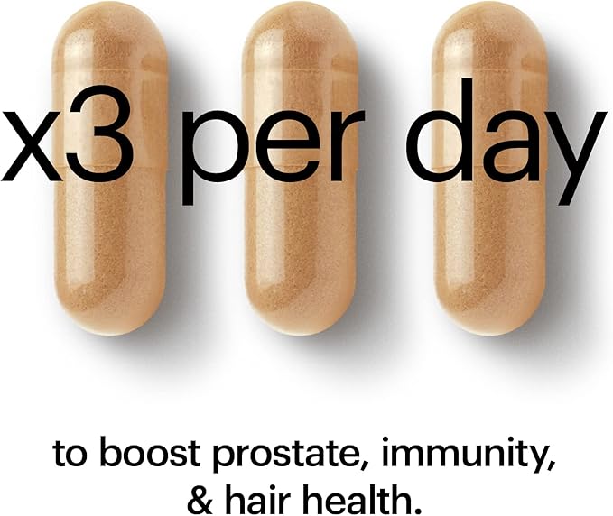 Wellthy His Daily Natural Multivitamin for Men, Premium Prostate Support Supplement, Support Hair Growth (30 Day)