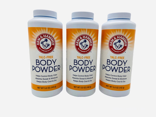 Talc-Free Body Powder For Body Odor Sweat & Moisture (3 Pack)