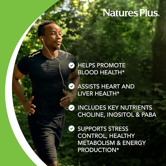 Natures Plus Mega B-100 Complex - 90 Sustained Release Vegetarian Tablets - Energy & Brain Booster - Gluten Free - 90 Servings