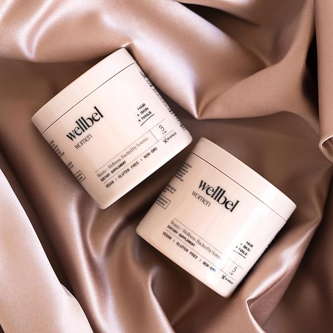 WELLBEL Women Clean Supplement for Hair, Skin, and Nails, Vegan, Gluten Free and Non GMO 90 Count