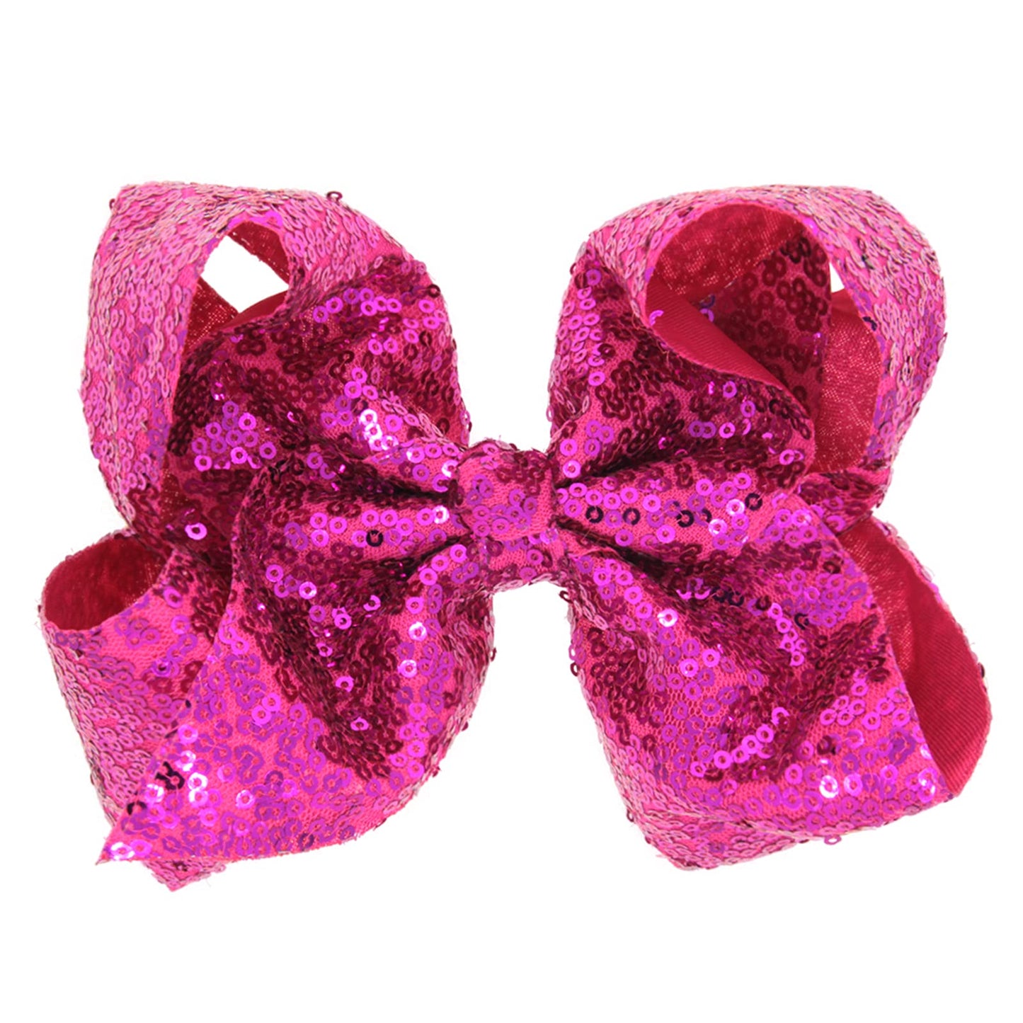Xansema Hair Bows For Girls, 8 Inches Sequins Large Bows Alligator Hair Clip Hair Barrettes Accessories For Women Teens Girls Ki
