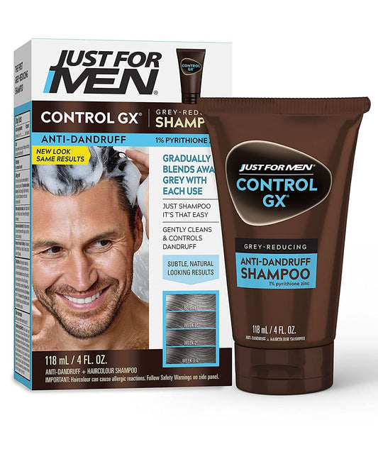 Just For Men Control Gx 4 Ounce Shampoo Anti-Dandruff Boxed (118Ml) (2 Pack)