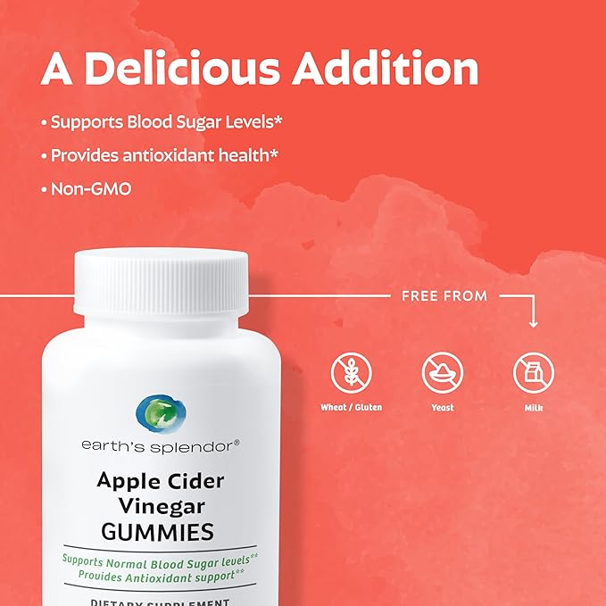 Earth's Splendor Energy & Wellness: Vitamin B12 Tablets for Metabolism Support + Apple Cider Vinegar Gummies for Energy