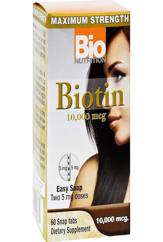 Bio Nutrition Biotin 10000Mcg, 60 ct