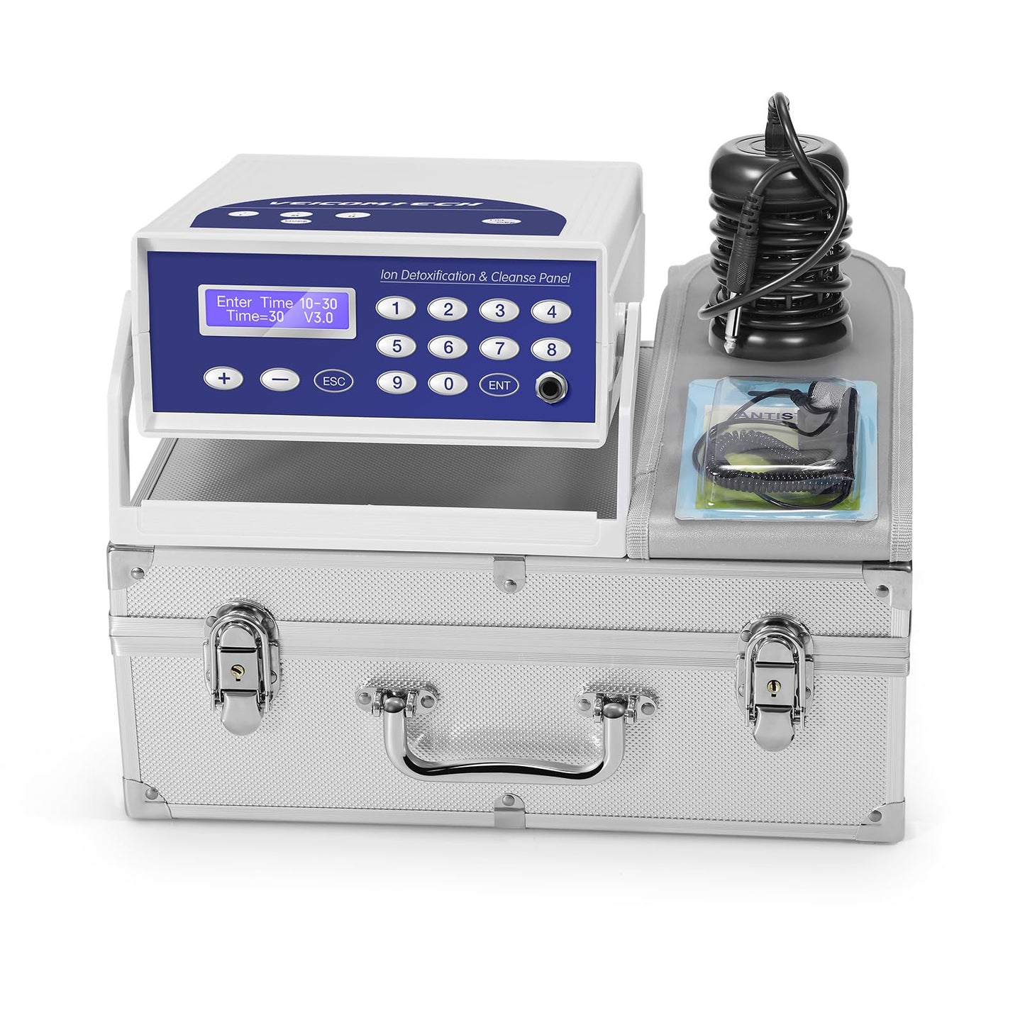 Veicomtech Ionic Foot Bath Detox Machine, Detox Foot Spa With Wrist Strap, Far Infrared Waistbelt And Array For Home Use, Salon