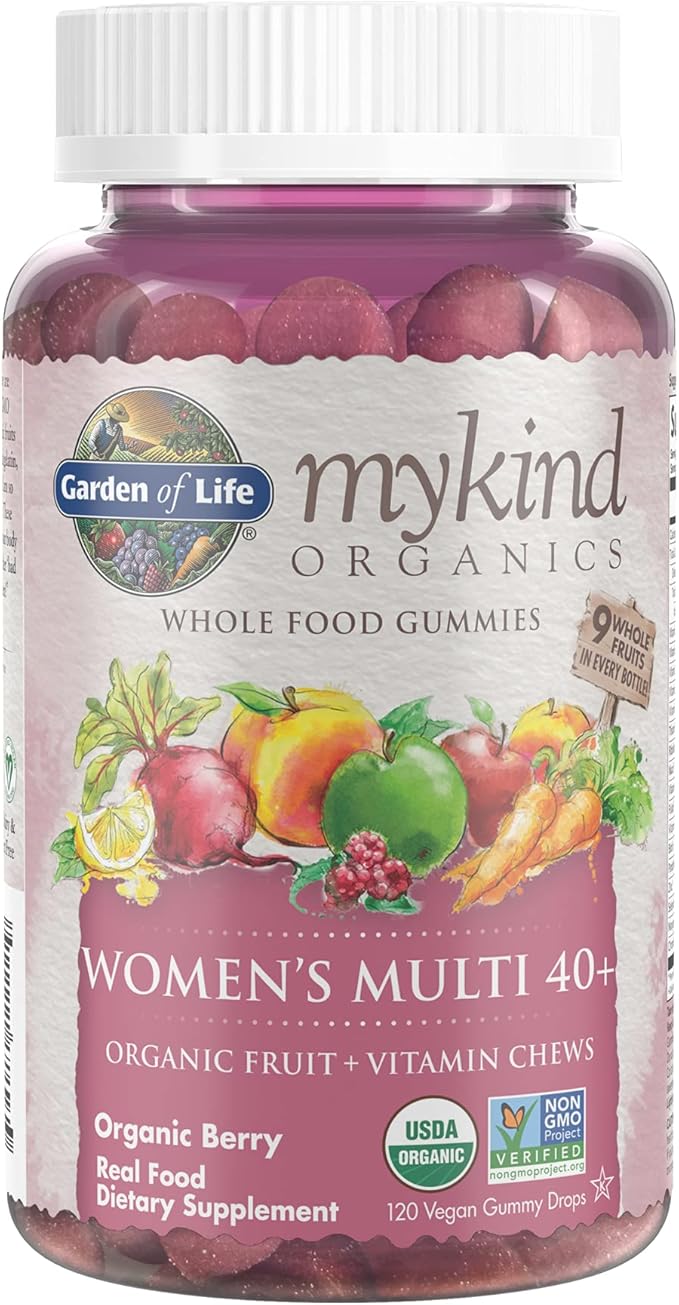 Garden of Life Organics Turmeric Inflammatory Response Gummy & Organics Women 40+ Gummy Vitamins - Berry