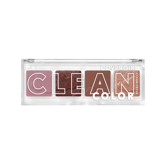 Covergirl Clean Fresh Clean Color Eyeshadow - Eyeshadow, Eyeshadow Palette, Shimmer Eyeshadow, Vegan Formula - Mellow Mauve, 4G