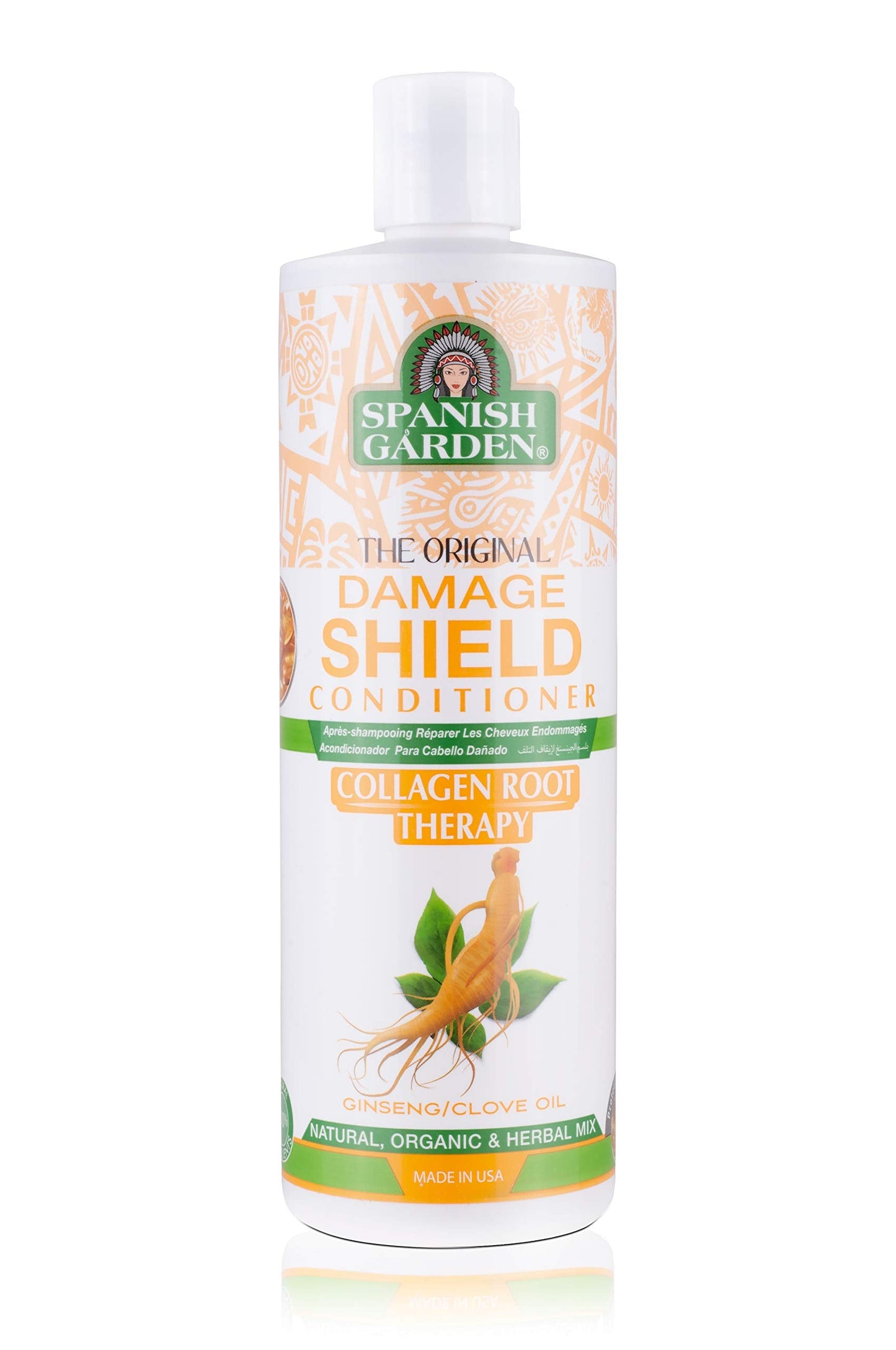 Spanish Garden Damage Shield Conditioner| Collagen Root Therapy With Organic Oils, Natural Vitamins, And Herbal Extracts | For W