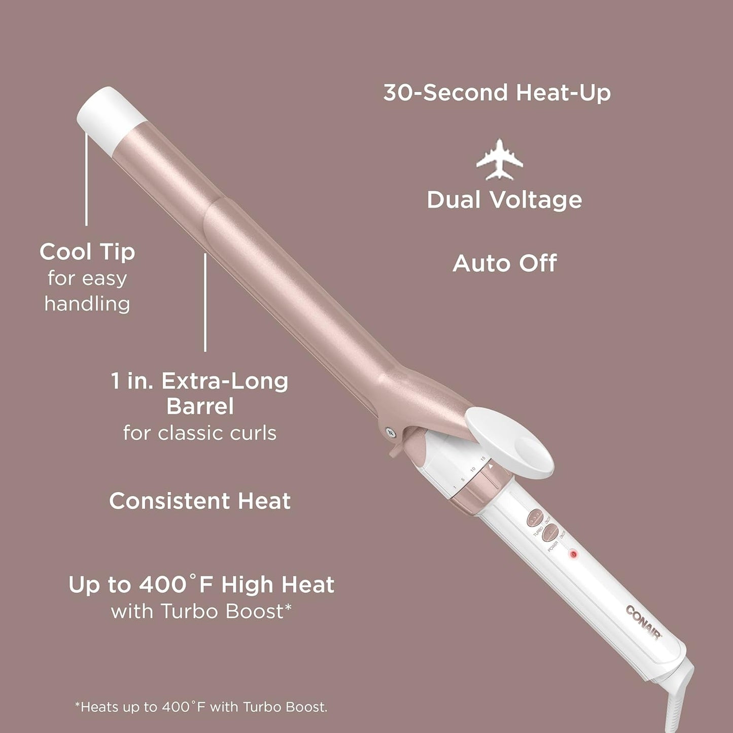 Conair Double Ceramic 3/4-Inch Curling Iron | Tight Curls for Short to Medium Hair
