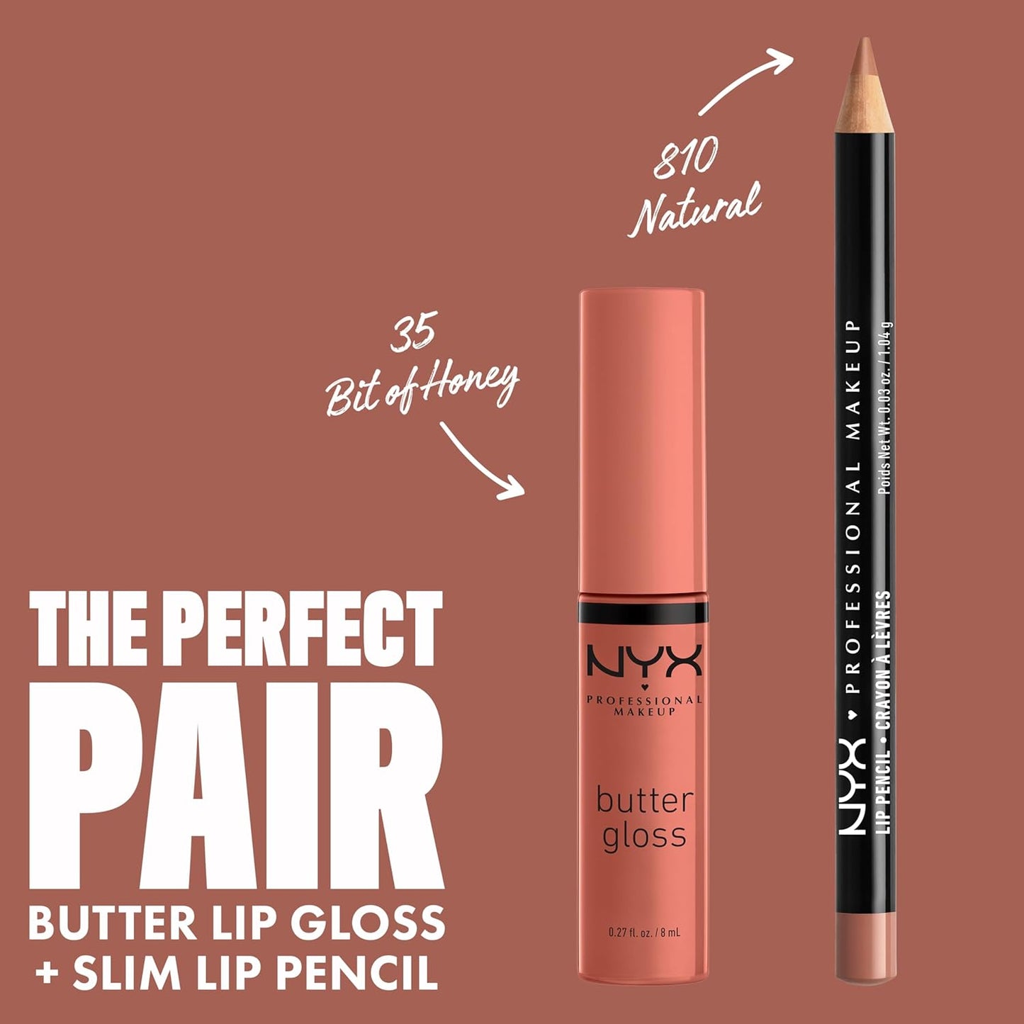 NYX Butter Gloss | Non-Sticky Peach Nude Lip Gloss for All Skin Tones
