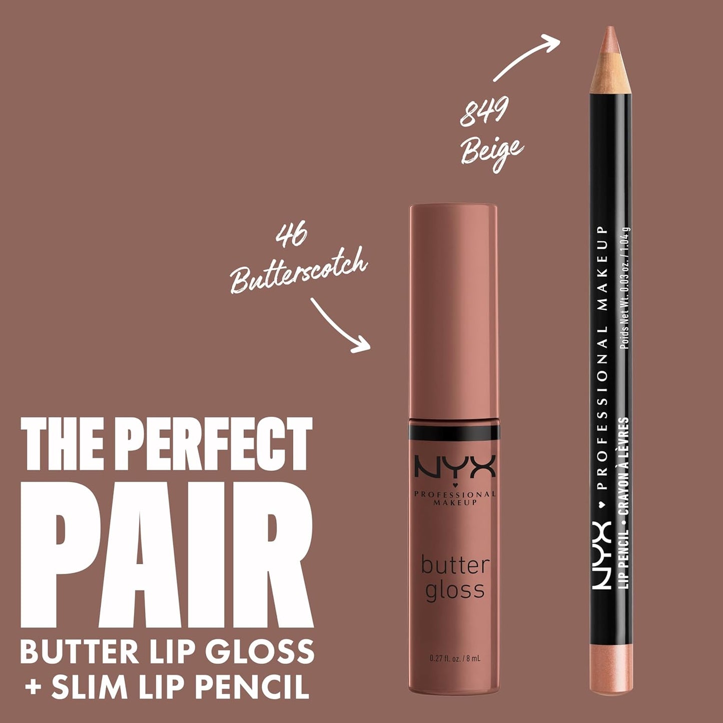 NYX Butter Gloss | Brown Sugar Non-Sticky Lip Gloss for All Skin Tones