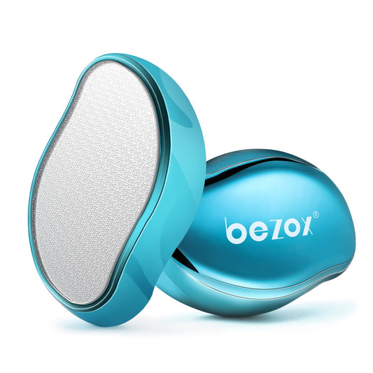 Bezox Glass Foot File, Foot Scrubber For Dead Skin, Pedicure File Callus Remover For Wet And Dry Feet, Portable Nano Crystal Pum