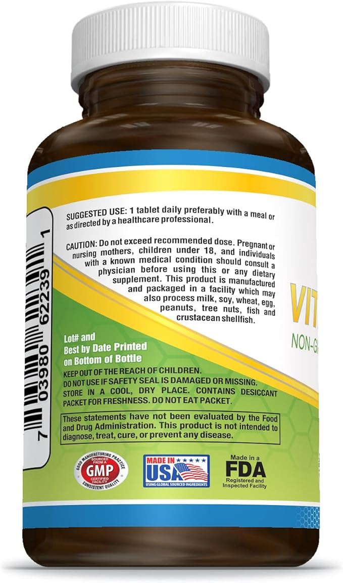Herbalxpress Vitamin D (as cholecalciferol) 1,500 IU (100 Tablets) is The Perfect Addition to a Healthy Lifestyle, Bones, Teeth, Muscles, Immune Function, and Well-Being, Non-GMO and Gluten-Free.