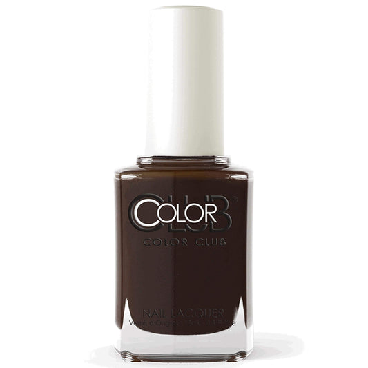 Color Club Nail Lacquer Au Natural, Meet Your Match Collection, Brown Black Color .5 Fl Oz (15 Ml)